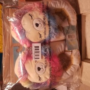 Squishmallows kids Rainbow Lion slippers